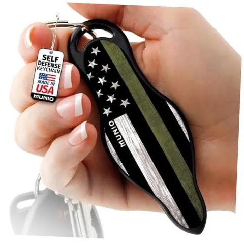 Self Defense Keychain – Lightweight, Stylish & Portable Safety Thin Green Line