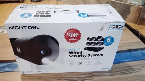 night owl 1080p hd wired security system 1TB hard drive and 6 camera's