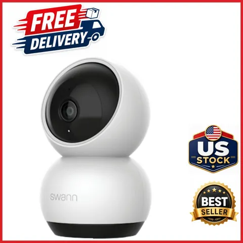 Wi-Fi Security Camera with 2K Video, Night Vision, and Motion Tracking Features