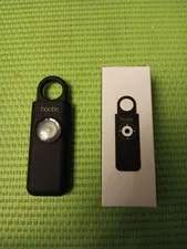 Hootie Personal Keychain Alarm for Protection of Women Kids Siren Light - Black 