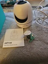 Netvue Orb Cam 1080p Wi-Fi Camera, Motion Track Detection Untested Parts