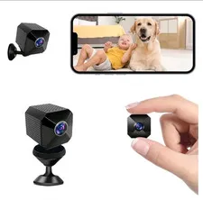 Mini Indoor 1080p IP WiFi Wireless Surveillance Camera Black for Android/iOS