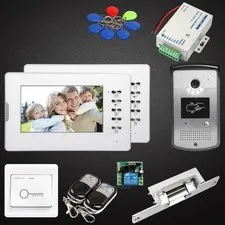 7inch Wired Video Door Entry Security Intercom with Intra-monitor Audio Intercom