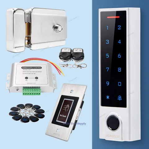 HOMSECUR Weatherproof IP66 APP WIFI Fingerprint PIN Access Control Touch Keypad
