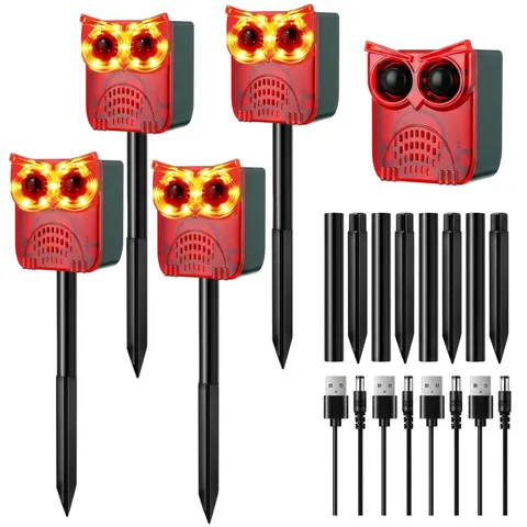 Mysora Solar Alarm 4 Set Motion Sensor Siren 129db