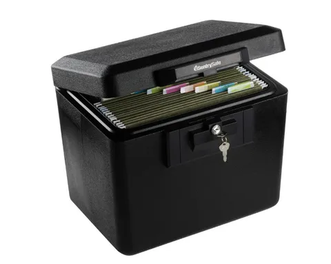 0.6 Cu Ft Security Fire File Safe With Key Lock, 1170, Fire Endurance