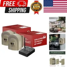 1/2 Mile Hosmart Driveway Alarm Wireless Sensor System & Driveway Sensor Aler...