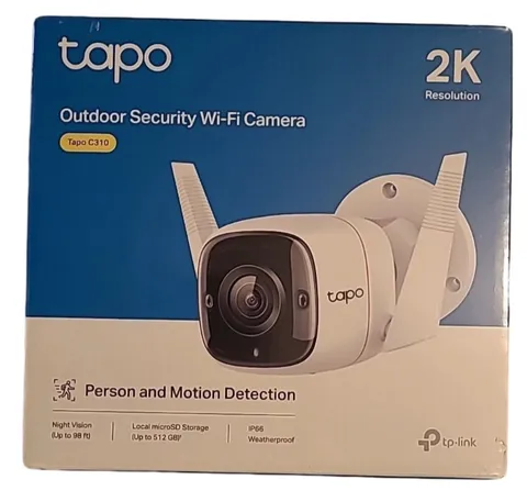 Tapo TP-Link 2K Security Camera Outdoor Wired, IP66 Weatherproof, 2K, *New
