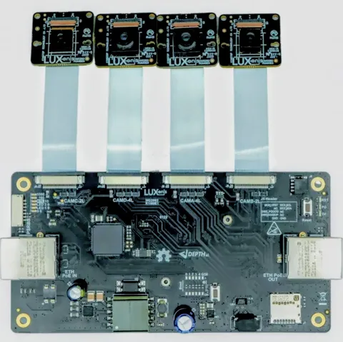 ​Luxonis OAK-FFC-4P POE AI Camera Development Baseboard | RVC2 DepthAI OPEN BOX