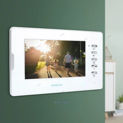 HOMSECUR 7" Indoor Monitor XM702-W For Video Door Phone Intercom System