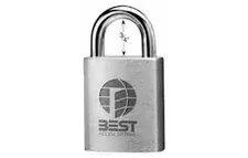 5/16" Brass Padlock 7 Pin 3/4" Shackle Non Key Retained Satin Chrome