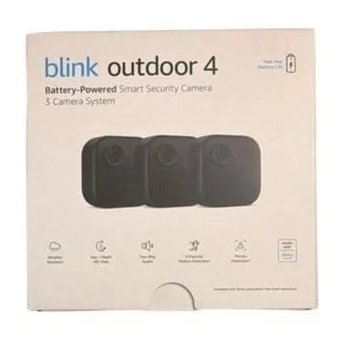 NEW Blink Outdoor Wireless Home Security 3-Camera System (4th Gen)