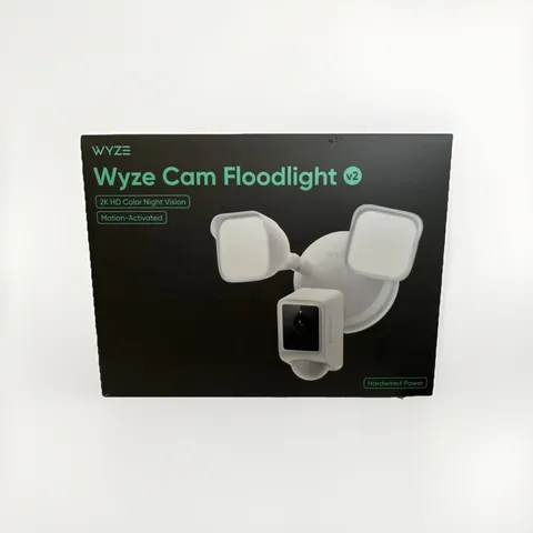 New WYZE Floodlight Camera v2, Security Camera Outdoor, 2K HD with Color Night