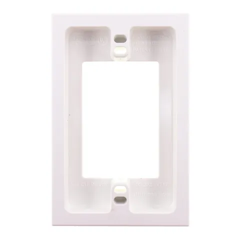 ARLINGTON Industries BES1 EXTENDS Shallow Boxes 5/8 INCH, Non-Metallic White 