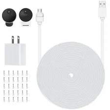 Power Cable Compatible with Simplisafe Outdoor Security Camera, All Weather Cond