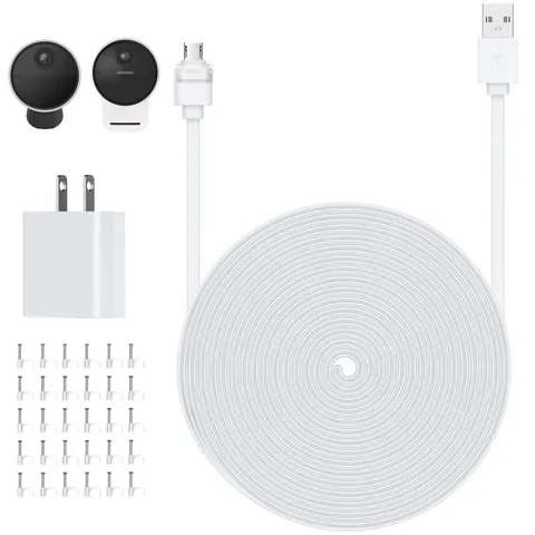Power Cable Compatible with Simplisafe Outdoor Security Camera, All Weather Cond