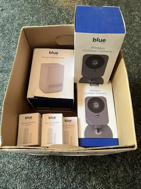 blue by ADT Smart Home Hub System w/ 2 Outdoor Cameras Door/Window Sensors