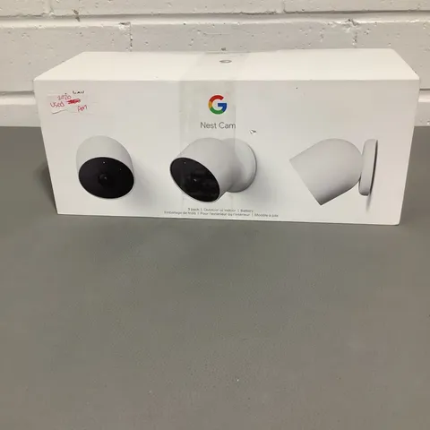 Google Nest Cam Battery Outdoor Or Indoor Wireless Security Camera (3 Pack)