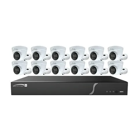 Speco ZIP1612T4 Kit w/ (12) 4MP IP Cameras + NVR w/ 4TB 16-Channel Built in POE