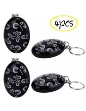 4 Pack 120db Emergency Personal Loud Panic Alarm Keychain Self Defense Device