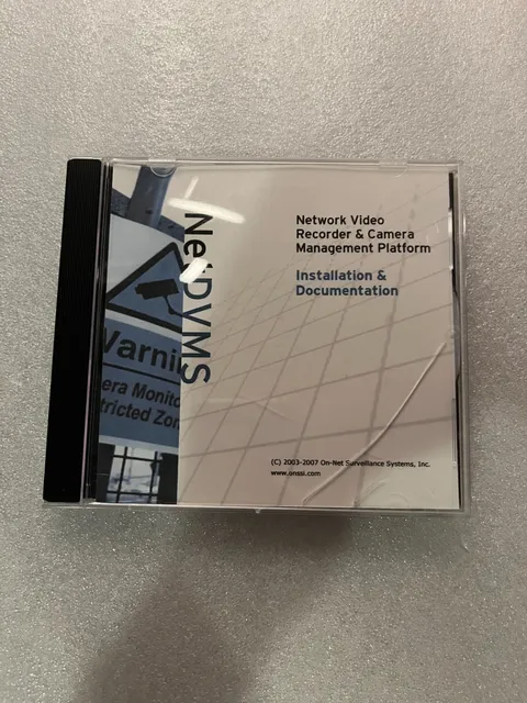 NetDVMS Network Video Recorder & Camera Management CD-ROM w/ Code for 8 Cameras