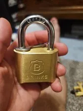 New Brinks Solid Brass 50mm Resettable Combination Padlock with 1in Shackle