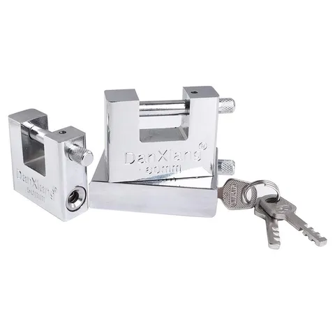 Heavy Duty Anti Rust Shutter Padlock High Security Shackle Lock 3 Keys 40mm~70mm