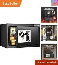 Safe Box for College Dorm Room with Fireproof Waterproof Bag, Money Safe with...