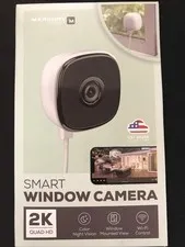 Merkury Smart 2K Window Security Camera with 4MP Quad HD, OPEN BOX