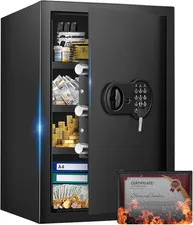 23.62'' Tall Extra Large Home Safe Box, Safe with Fireproof Waterproof Document