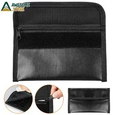 1/2/3/5Pack Small Fireproof Bag Waterproof Fire Proof Money Cash Pouch 4.5x7.8"
