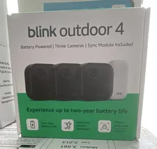Blink Outdoor 4 Wireless Wi-Fi Battery 3-Camera Outdoor Kit w/ Sync Module Alexa