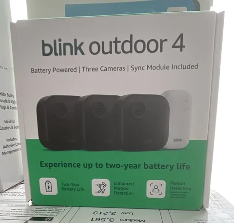 Blink Outdoor 4 Wireless Wi-Fi Battery 3-Camera Outdoor Kit w/ Sync Module Alexa