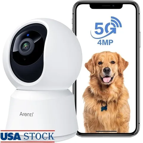 5G Indoor Security Camera 4MP Pet Baby Monitor Dual Band WiFi Night Vision New