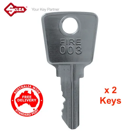 Essential Services, MFB, Fire Brigade, Emergency Services 003 Key x 2 -Free Post