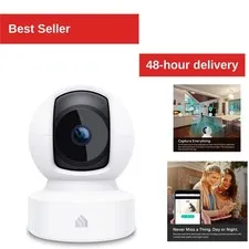 Kasa EC70 1080p Indoor Pan/Tilt Security Camera - Night Vision, 2-Way Audio