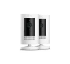 Ring Stick Up Cam Battery Wireless Outdoor/Indoor White 2-Pack NEW With Batterys