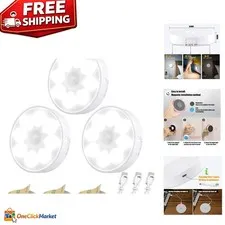 Versatile Motion Sensor Light - 3 Pack, 3 Modes, Ideal for Bedroom and Hallway