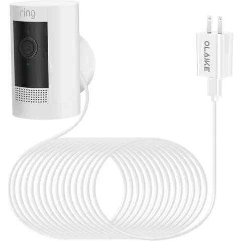OLAIKE Indoor/Outdoor Power Adapter for Ring Stick Up Cam (16 ft/5m)