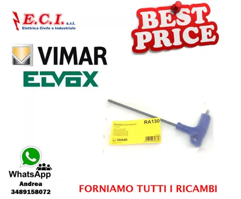 Vimar Elvox - RA130 - CHIAVE De Debloquer Ebr