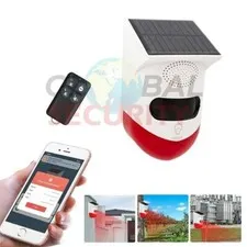 Outdoor Alarm with Solar Panel Pir Pro