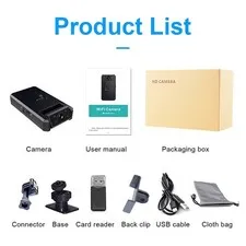 Mini 1080 WiFi Security Camera with Adjustable Mount Stand Wireless Home Monitor