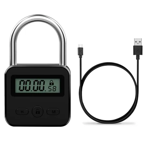  Time Lock Travel Lock Electronic Timer - Black S2I41623