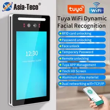 Asia Teco 7 inch 5000user Tuya APP TCP/IP WIFI Dynamic Face Recognition Access C