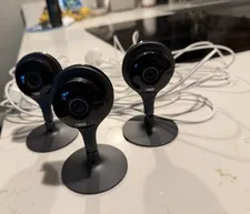 Nest Cam Wired Indoor IP Surveillance Cameras 1080p Black 3-Pack