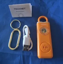 Personal Safety Alarm TECKNET AF-2004 Self Defense Keychain Light Rechargeable