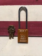 NEW MASTER LOCK AMERICAN LOCK 1107 SERIES ALUMINUM PADLOCK 3PCS HH2 KEY