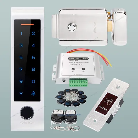HOMSECUR IP66 APP WIFI RFID Access Control Set Electric rim lock