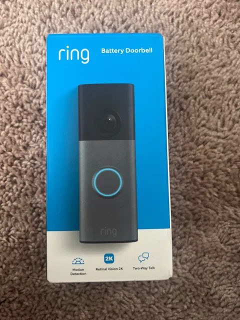 Ring Battery Doorbell (newest model) — Retinal 2K with wide-angle video, up to 6