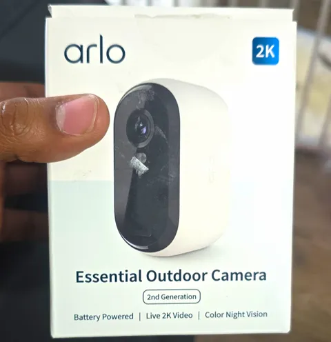 Arlo Essential Outdoor Camera 2nd Gen 2K Battery Wi‑Fi Color Night Vision 1Cam